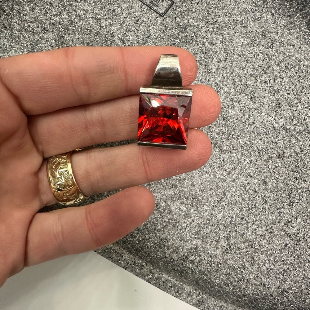 Gorgeous Red Stone Pendant